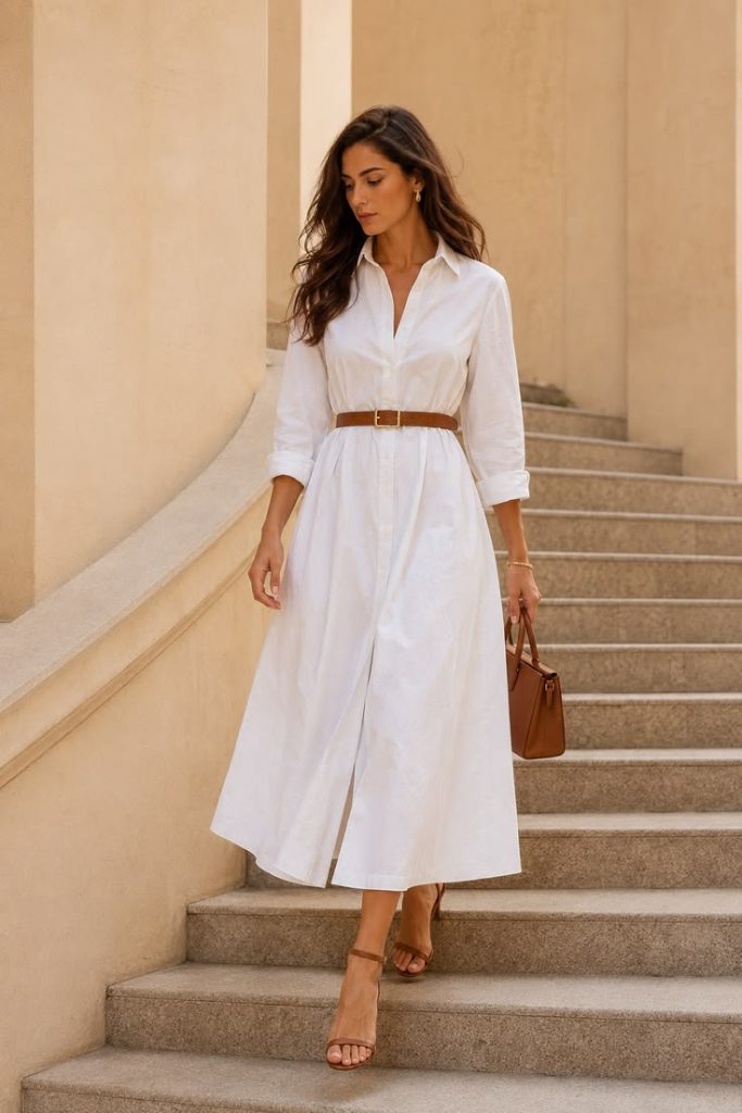 Elegant Shirt Dress