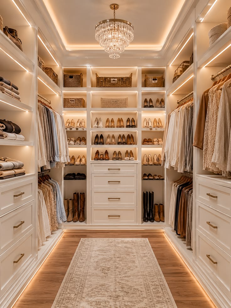 Elegant Walk-In Wardrobe Design Inspiration