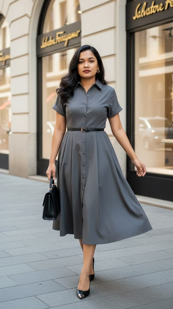  Linen Midi Dress