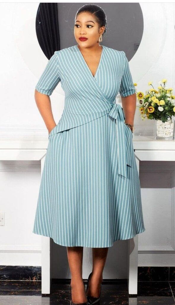  Midi Wrap Dress