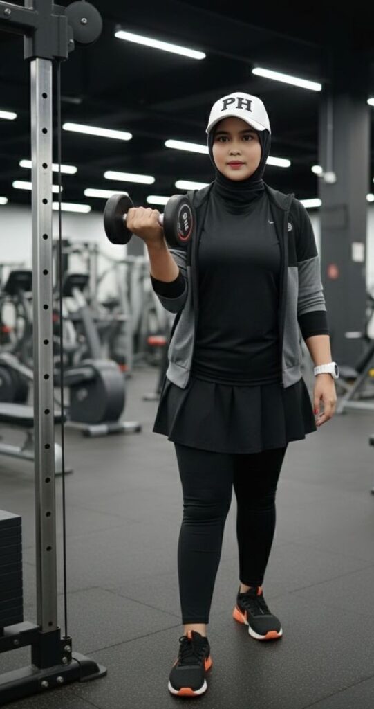 Modest Tennis Skort with Full-Length Leggings