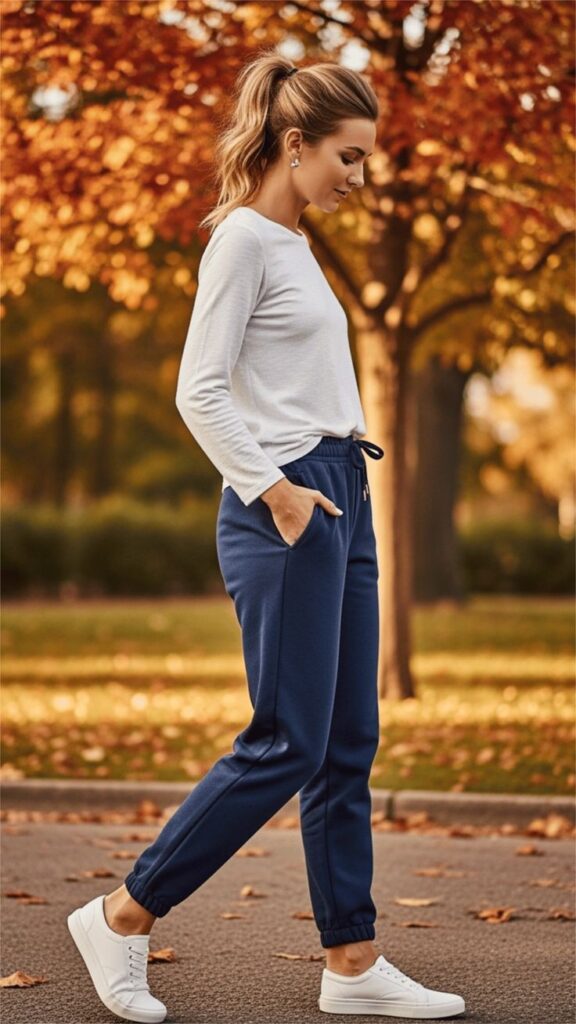 Moisture-Wicking Long-Sleeve Top with Cargo Joggers