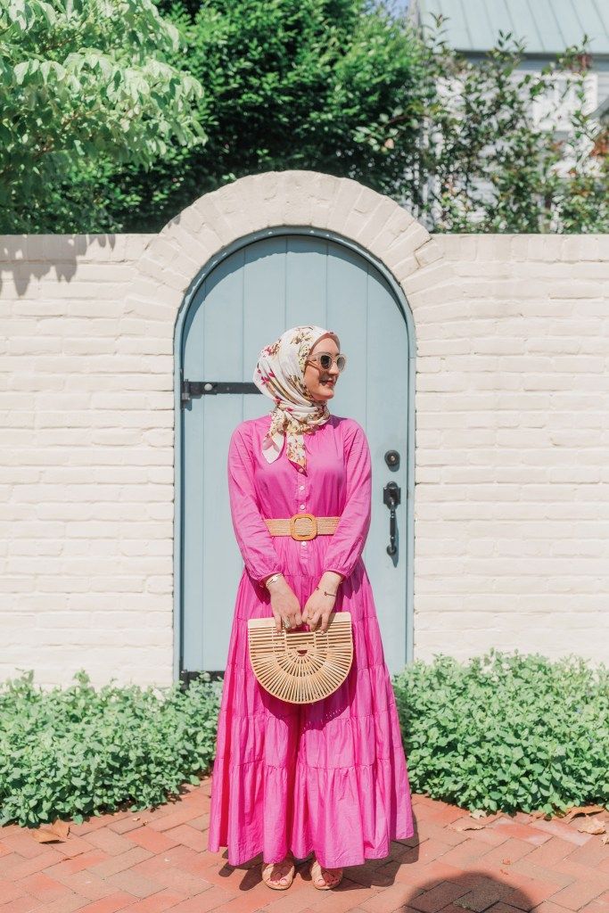 Pair a Maxi Dress with a Matching Headscarf