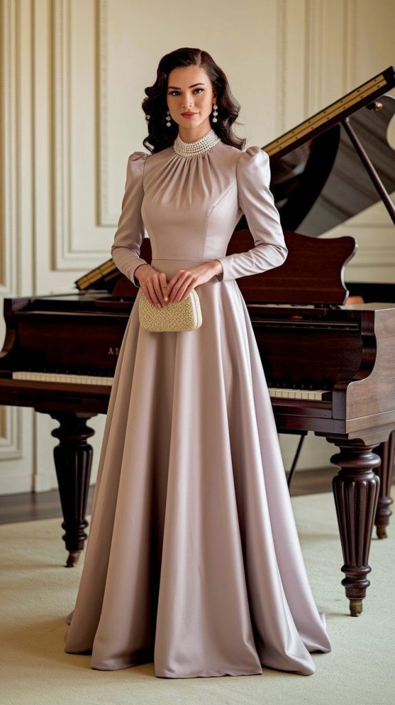Pair a Modest Maxi Dress with Pearl Jewelry