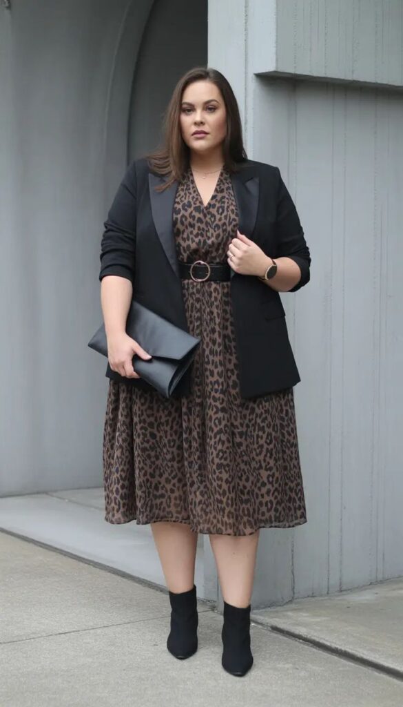  Structured Blazer Over a Maxi Dress