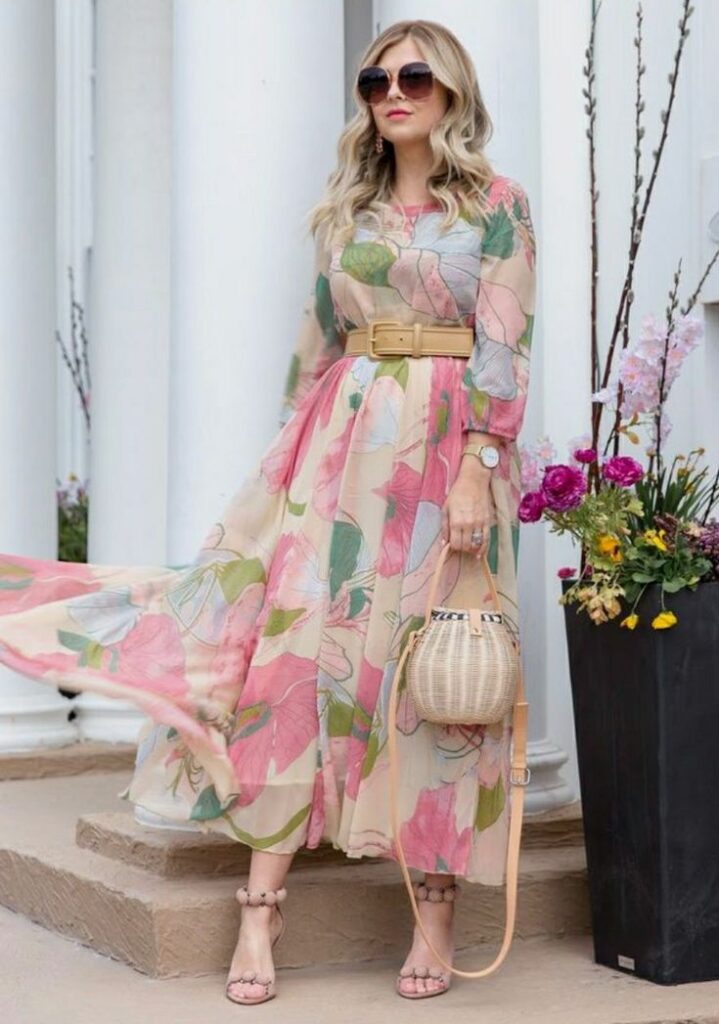 A Fit-and-Flare Midi Dress