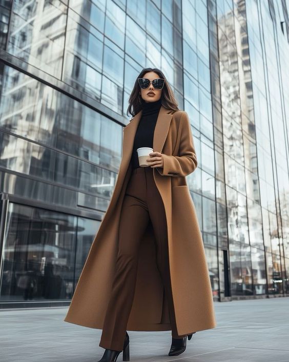 A Trench Coat Over Office Wear