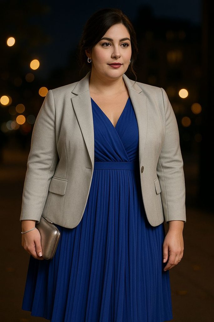 Blazer with Midi Dress