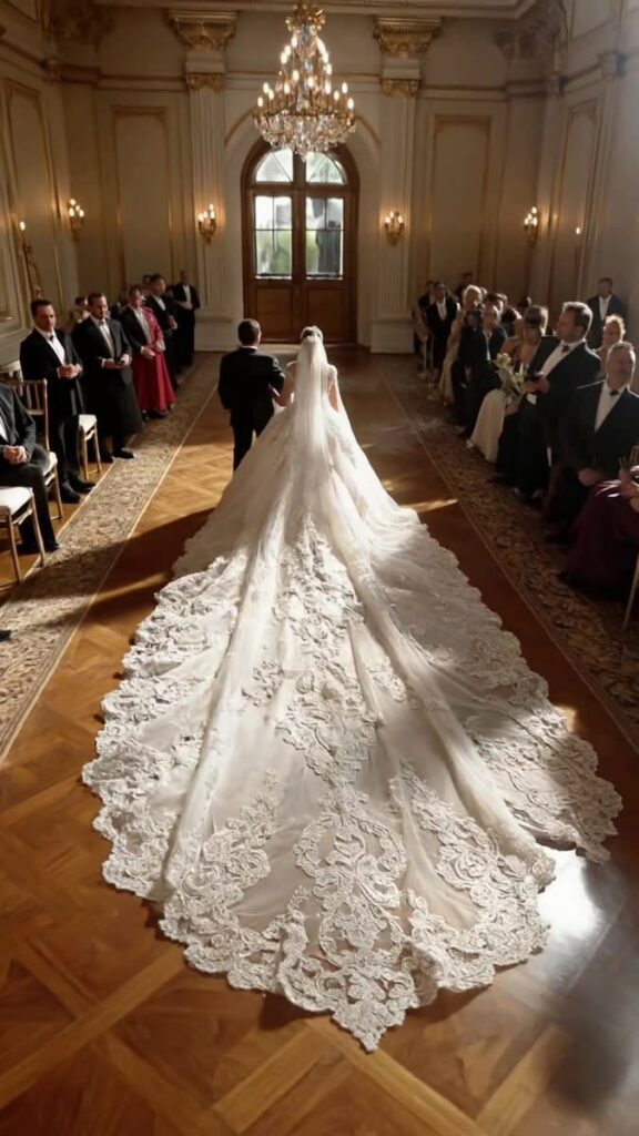 Cathedral-Length Wedding Dress