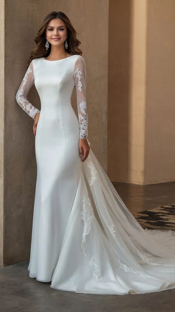 Chapel Train Wedding Dress