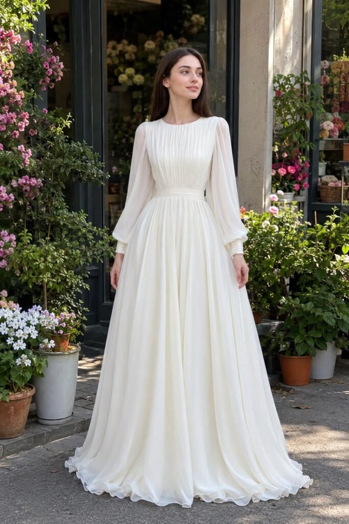  Chiffon Wedding Dress