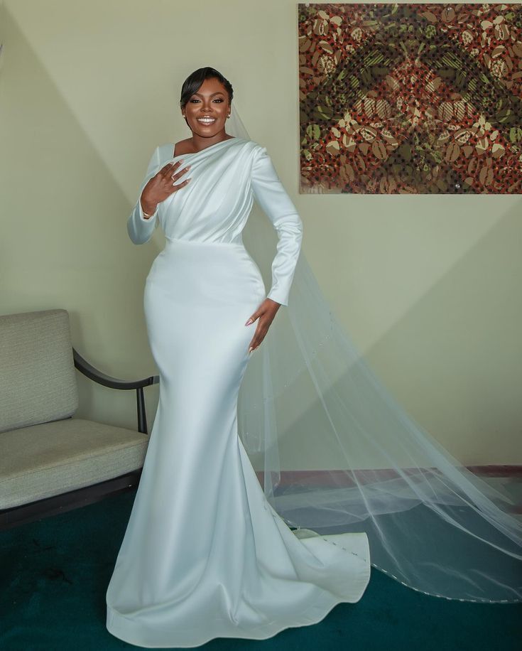 Classic Column Wedding Dress