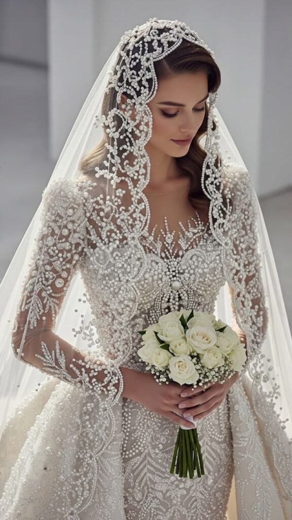 Illusion Sleeve Wedding Dress