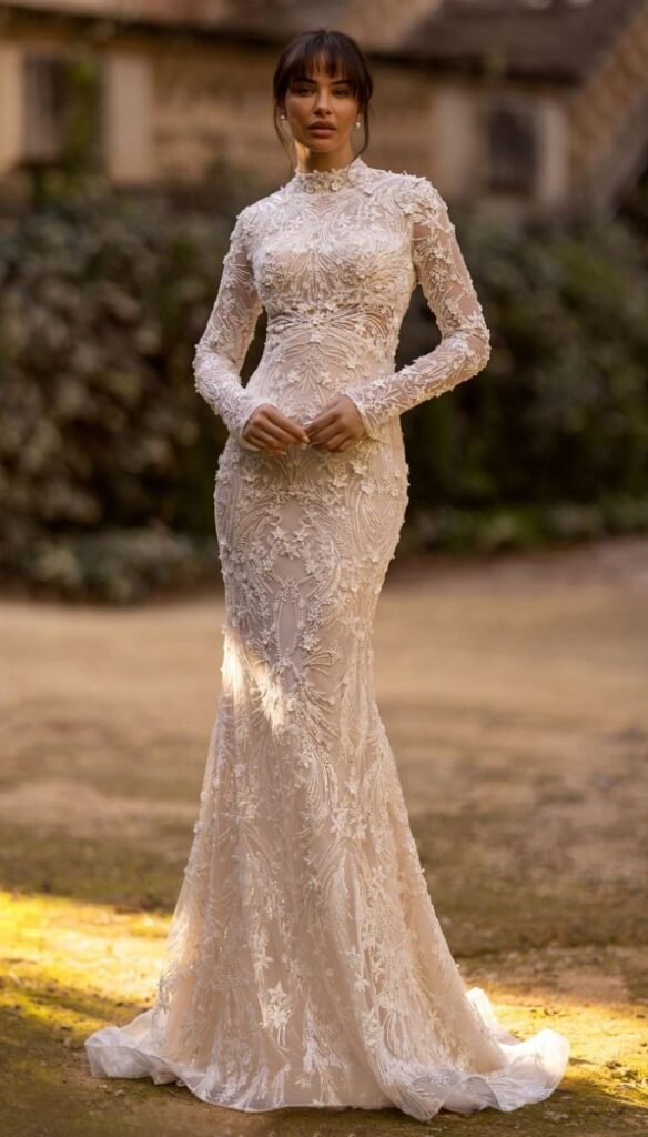 Long Sleeve Mermaid Wedding Dress