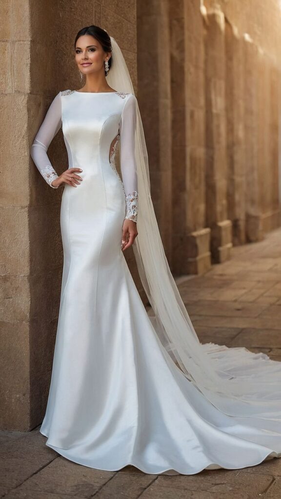 Modest Mermaid Wedding Dress