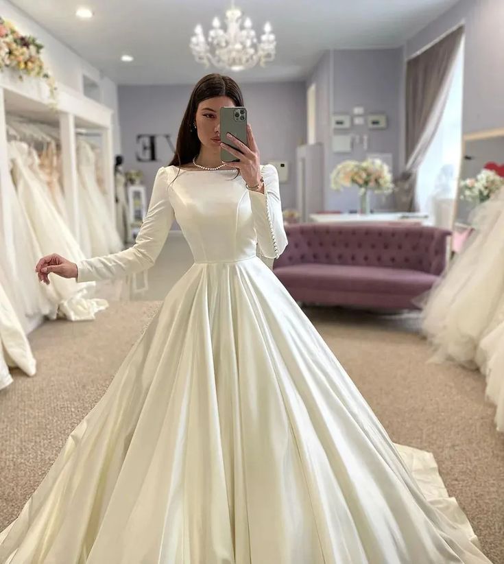  Mikado Silk Wedding Dress