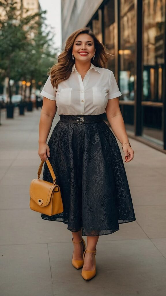 Modest Apple Body Shape Outfits