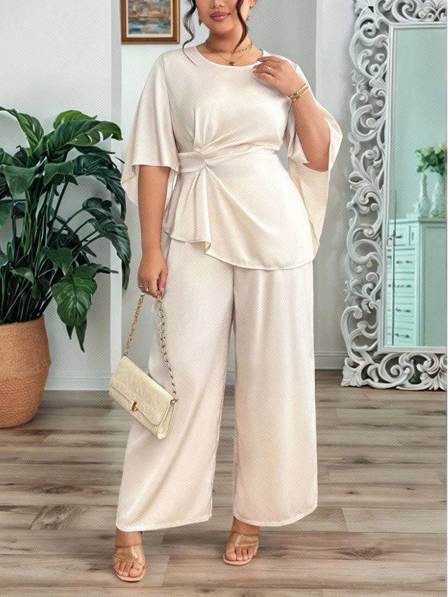 Neutral Monochrome Trouser Set