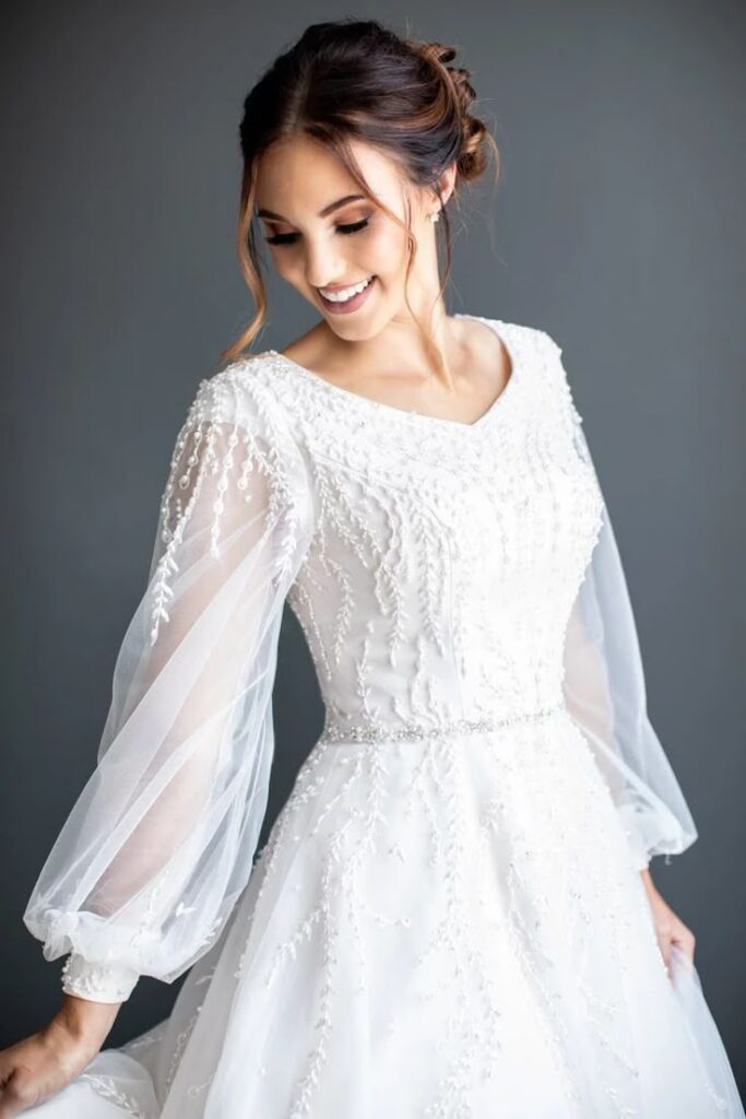  Soft Tulle Wedding Dress