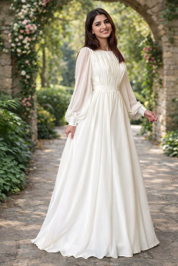  Vintage-Inspired Long Sleeve Wedding Dress