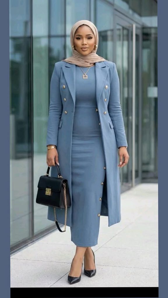 Blazer Dress With Classic Accessories