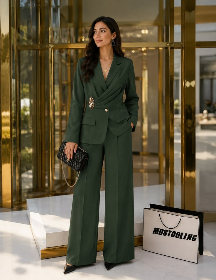 Blazer Dress With Trousers