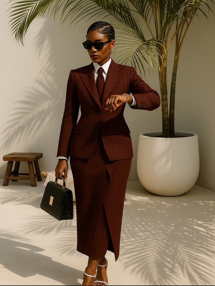 Matching Skirt Suit