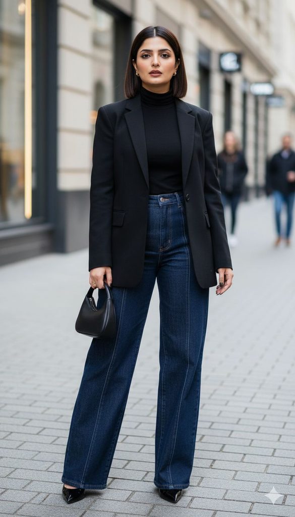 How to Style a Black Blazer With Jeans for an Effortlessly Polished Look