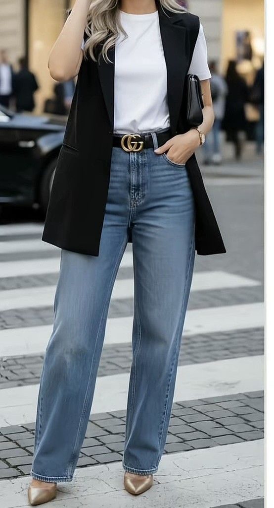 Wear It With Straight-Leg Jeans