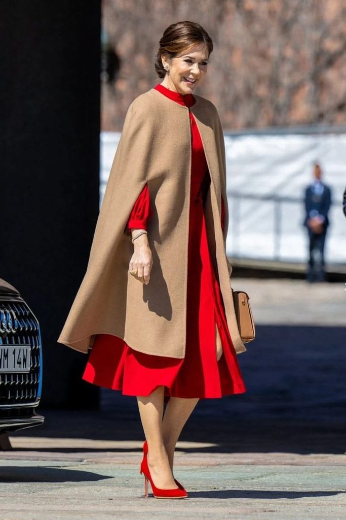 Longline Cape Over a Simple Dress